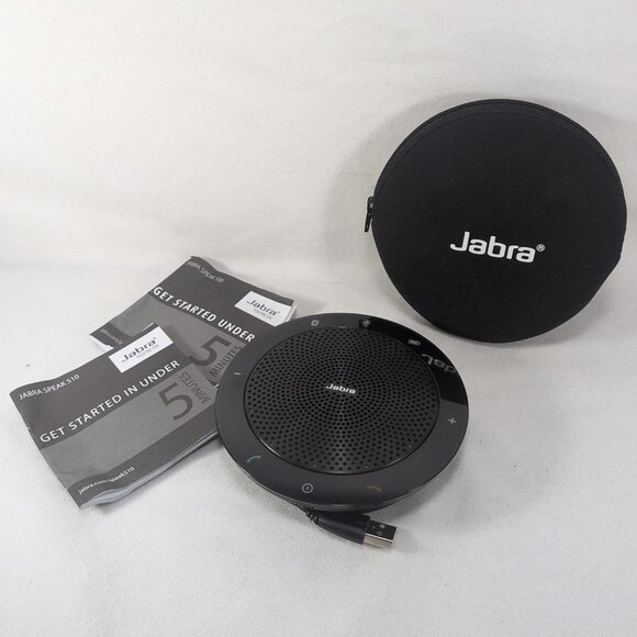 Jabra Speak 510 PHS002W Wireless Bluetooth USB Speakerphone Black Tested Works - Picture 2 of 9